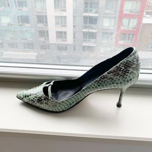 Manolo Blahnik snakeskin heels